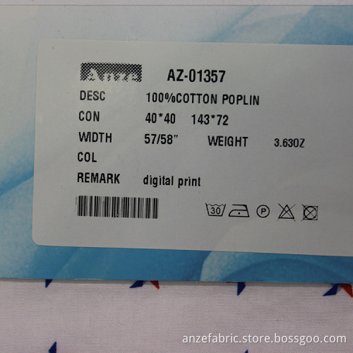 Professional wholesale  100%cotton poplin fabric
